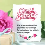80 Birthday Wishes and Messages for Lawyers
