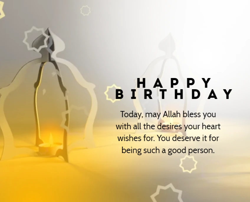 Islamic birthday greeetings wishes quotes