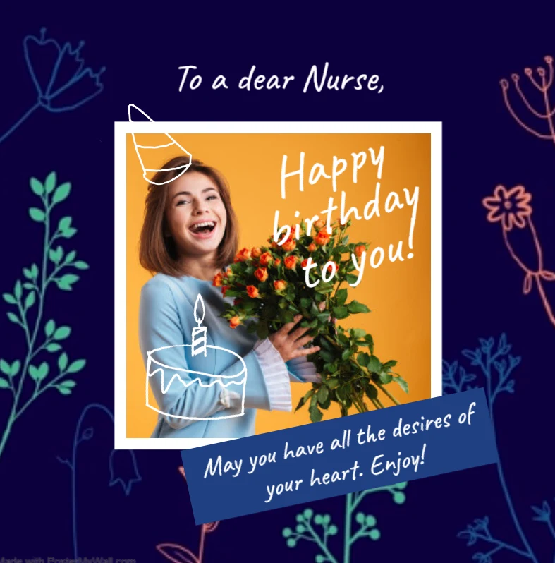Nurse happy birthday wishes image