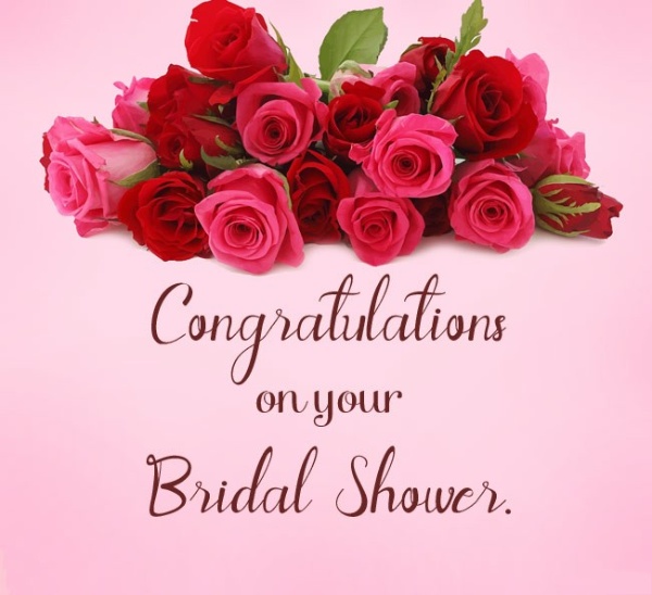 Bridal Shower Wishes co grat message image