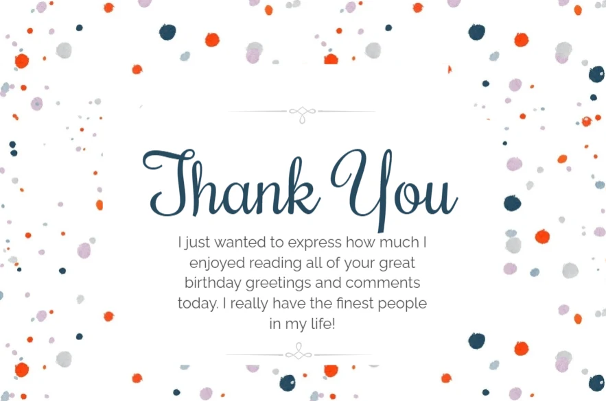 Thank You For The Birthday Wishes messages wishes images