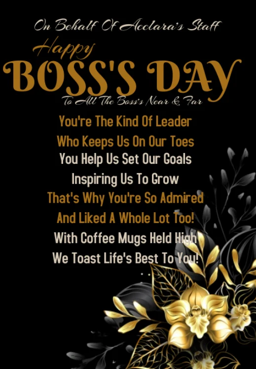Happy Boss Day To Mentor Leader