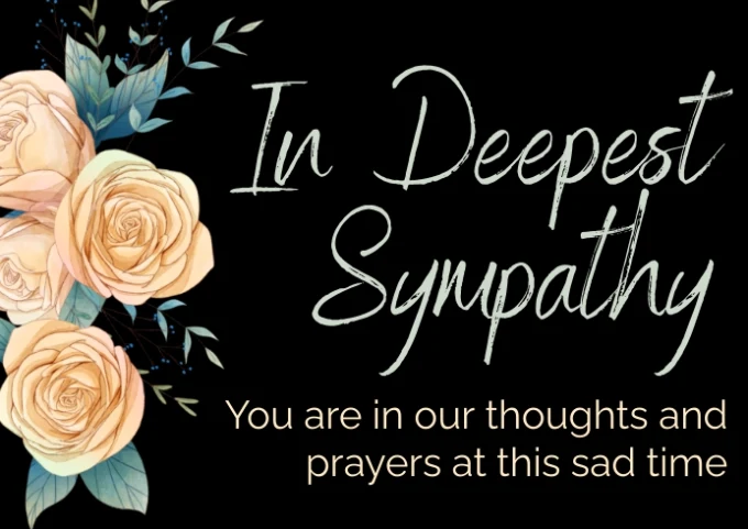 Simple Words Of Sympath And Condolence Image
